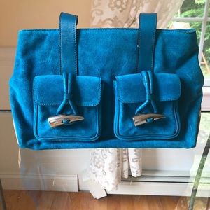 Authentic Burberry suede satchel